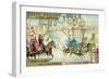 Chariot Race in the Circus, Rome-null-Framed Premium Giclee Print