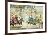 Chariot Race in the Circus, Rome-null-Framed Premium Giclee Print