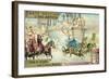 Chariot Race in the Circus, Rome-null-Framed Giclee Print