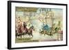 Chariot Race in the Circus, Rome-null-Framed Giclee Print