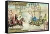 Chariot Race in the Circus, Rome-null-Framed Stretched Canvas