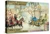 Chariot Race in the Circus, Rome-null-Stretched Canvas