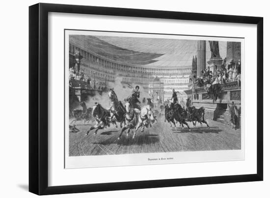 Chariot Race Under Way at the Circus Maximus Rome-Friedrich Thiersch-Framed Art Print