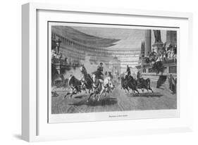 Chariot Race Under Way at the Circus Maximus Rome-Friedrich Thiersch-Framed Art Print