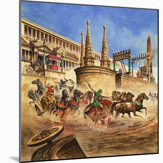 Chariot Race-Peter Jackson-Mounted Giclee Print