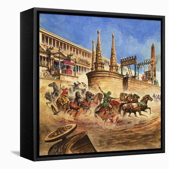 Chariot Race-Peter Jackson-Framed Stretched Canvas