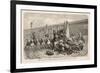 Chariot Racing in the Circus at Rome: a Spill at a Turn-H. Leutemann-Framed Art Print