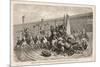 Chariot Racing in the Circus at Rome: a Spill at a Turn-H. Leutemann-Mounted Art Print