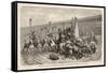 Chariot Racing in the Circus at Rome: a Spill at a Turn-H. Leutemann-Framed Stretched Canvas