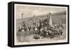 Chariot Racing in the Circus at Rome: a Spill at a Turn-H. Leutemann-Framed Stretched Canvas