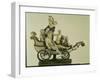 Chariot with Silenus, Ivory Sculpture, Munich, Second Quarter of the 18th Century-Simon Troger-Framed Giclee Print