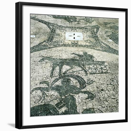 Chariotieer, Mosaic, Cisarii, Ostia, Italy, C1st Century-null-Framed Photographic Print