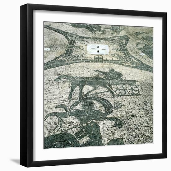 Chariotieer, Mosaic, Cisarii, Ostia, Italy, C1st Century-null-Framed Photographic Print