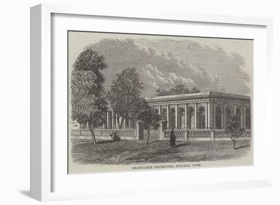 Charitable Dispensary, Fyzabad, Oude-null-Framed Giclee Print