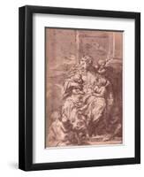 Charity, 16th century, (1903)-Francesco Primaticcio-Framed Giclee Print