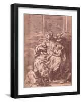 Charity, 16th century, (1903)-Francesco Primaticcio-Framed Giclee Print