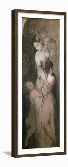 Charity, 18th Century-Sir Joshua Reynolds-Framed Premium Giclee Print