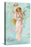 Charity as Maiden in Greek Garb-null-Stretched Canvas