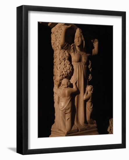 Charity, Detail of Caryatid from Tomb of Catherine of Austria, 1323 Ca-Tino da Camaino-Framed Giclee Print