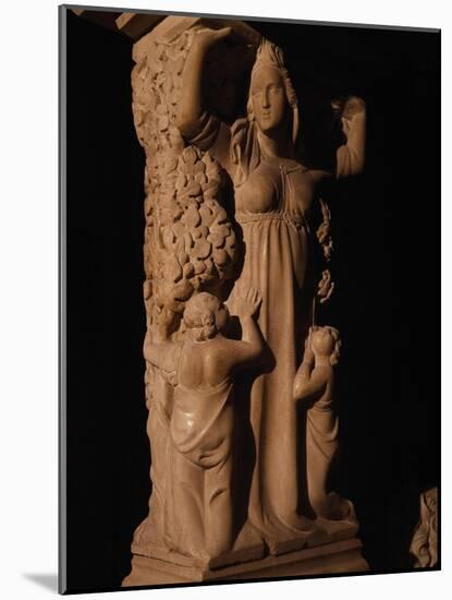 Charity, Detail of Caryatid from Tomb of Catherine of Austria, 1323 Ca-Tino da Camaino-Mounted Giclee Print