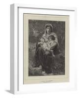 Charity, from the Paris Salon, 1874-William-Adolphe Bouguereau-Framed Giclee Print