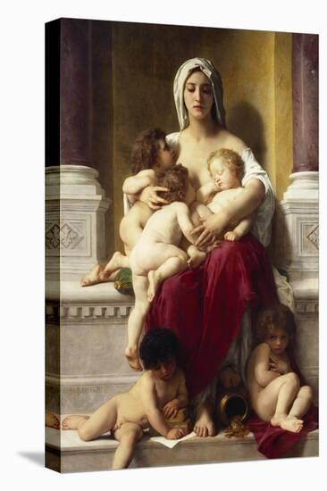 Charity; La Charite-William Adolphe Bouguereau-Stretched Canvas