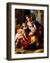 Charity (Oil on Metal)-Giuseppe (1568-1640) Cesari-Framed Giclee Print