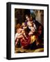 Charity (Oil on Metal)-Giuseppe (1568-1640) Cesari-Framed Giclee Print