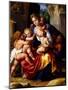 Charity (Oil on Metal)-Giuseppe (1568-1640) Cesari-Mounted Giclee Print