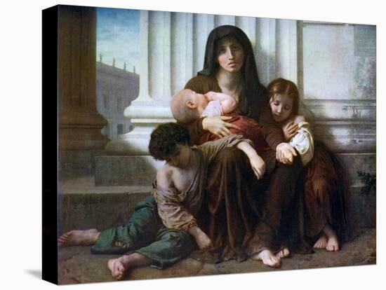 Charity or the Indigent Family, 1865-William-Adolphe Bouguereau-Stretched Canvas