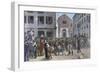 Charity Walk in Corso Garibaldi, Milan on 24 December 1882-Giacomo Campi-Framed Giclee Print