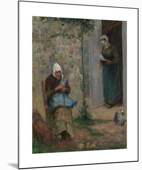 Charity-Camille Pissarro-Mounted Premium Giclee Print