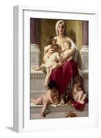 Charity-William Adolphe Bouguereau-Framed Art Print