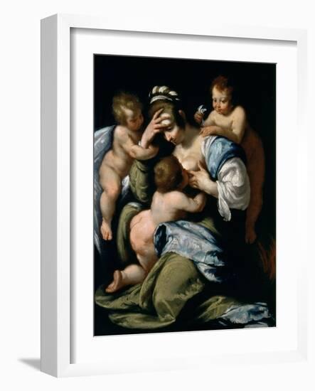 Charity-Bernardo Strozzi-Framed Giclee Print