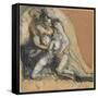 Charity-Auguste Rodin-Framed Stretched Canvas