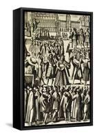 Charlatans in St Mark's Square in Venice-Giacomo Franco-Framed Stretched Canvas