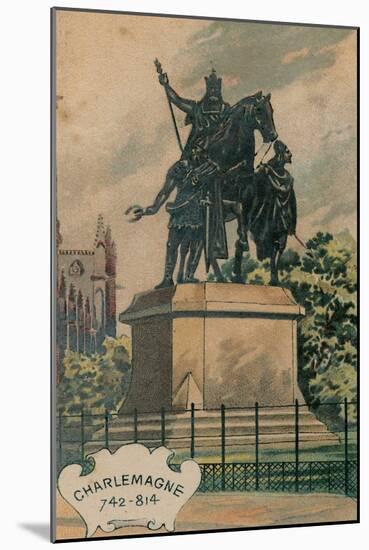 Charlemagne, 742-814, Erigee Sur Le Parvis Notre-Dame-null-Mounted Giclee Print
