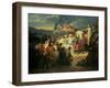 Charlemagne (742-814) Received at Paderborn under the Rule of Witikind in 785-Ary Scheffer-Framed Giclee Print