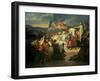 Charlemagne (742-814) Received at Paderborn under the Rule of Witikind in 785-Ary Scheffer-Framed Giclee Print