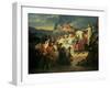 Charlemagne (742-814) Received at Paderborn under the Rule of Witikind in 785-Ary Scheffer-Framed Giclee Print