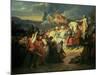 Charlemagne (742-814) Received at Paderborn under the Rule of Witikind in 785-Ary Scheffer-Mounted Giclee Print