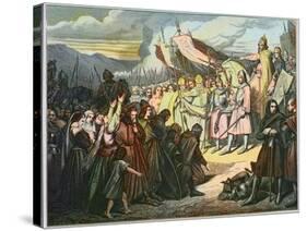 Charlemagne Accepts Wittekind's Surrender in Paderborn-Stefano Bianchetti-Stretched Canvas