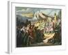 Charlemagne Accepts Wittekind's Surrender in Paderborn-Stefano Bianchetti-Framed Premium Photographic Print