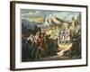 Charlemagne Accepts Wittekind's Surrender in Paderborn-Stefano Bianchetti-Framed Premium Photographic Print