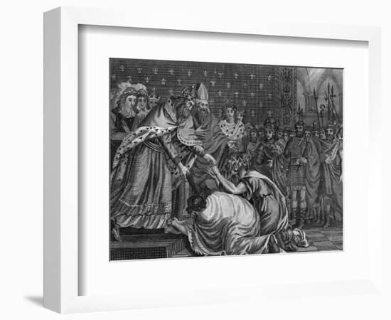 Charlemagne, Ambassadors-null-Framed Art Print