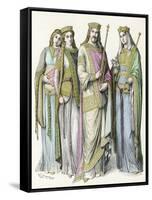 Charlemagne and Courtiers-null-Framed Stretched Canvas