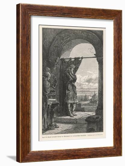 Charlemagne and Norsemen-null-Framed Art Print