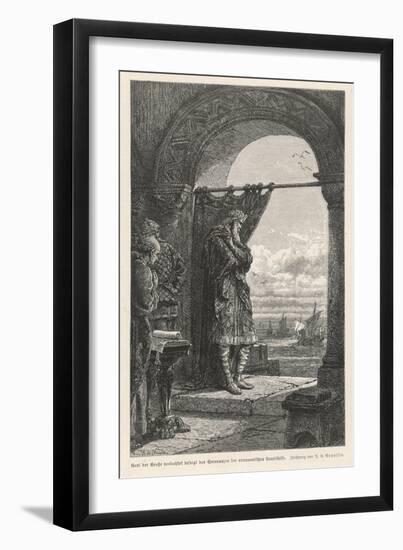 Charlemagne and Norsemen-null-Framed Art Print