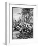 Charlemagne and Saxons-Alphonse Mucha-Framed Art Print