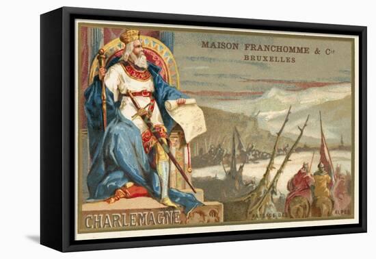 Charlemagne and the Crossing of the Alps-null-Framed Stretched Canvas